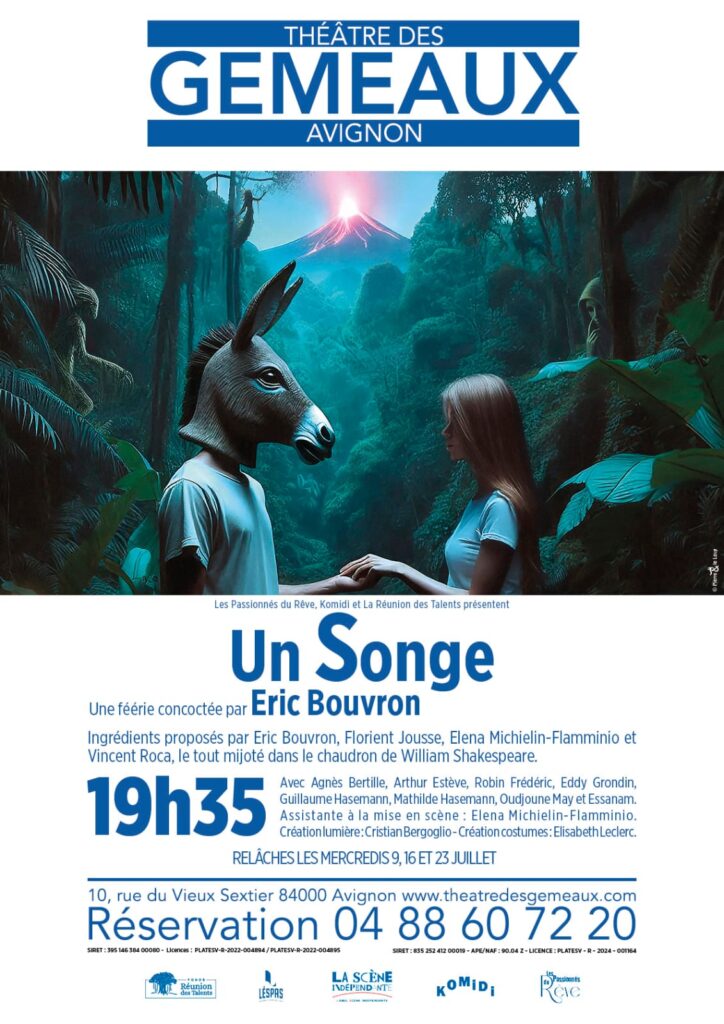 "Un songe" le spectacle de Lakadémi Komidi, formation de théâtre à La Réunion, présenté au théâtre des Gémeaux du festival d'Avignon Off 2025